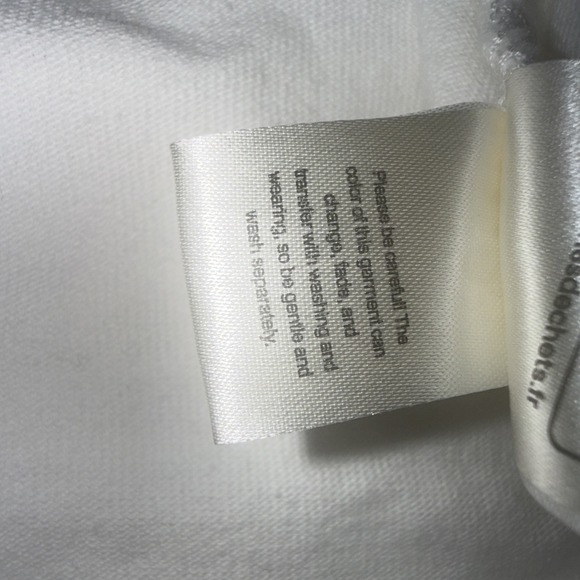 We The Free People Keep On White Boho Hippie Peasant Gypsy Polo Top Medium - Picture 12 of 16